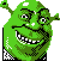 Pixel Art Shrek Easy